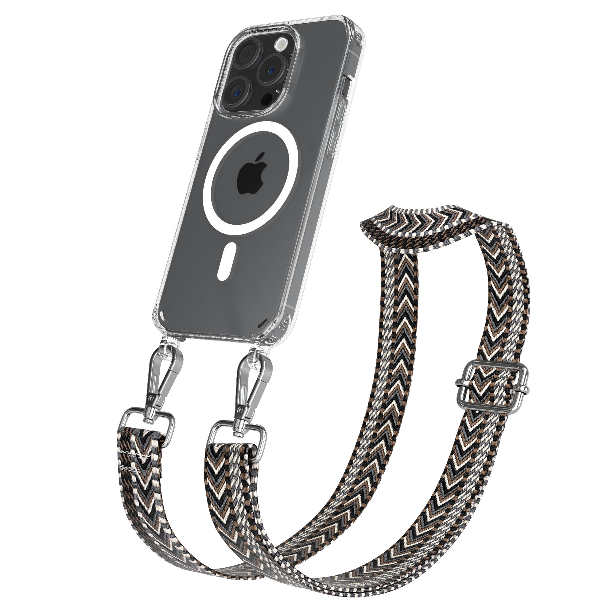 Apple iPhone 15 Pro Handykette MagSafe mit Boho Band EAZY CASE Neck Strap 