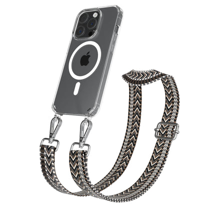 Apple iPhone 15 Pro Handykette MagSafe mit Boho Band EAZY CASE Neck Strap 