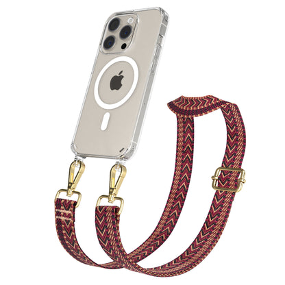 Apple iPhone 15 Pro Handykette MagSafe mit Boho Band EAZY CASE Neck Strap 