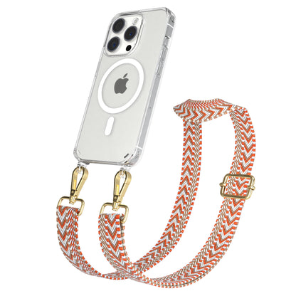 Apple iPhone 15 Pro Handykette MagSafe mit Boho Band EAZY CASE Neck Strap 