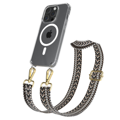 Apple iPhone 15 Pro Handykette MagSafe mit Boho Band EAZY CASE Neck Strap 