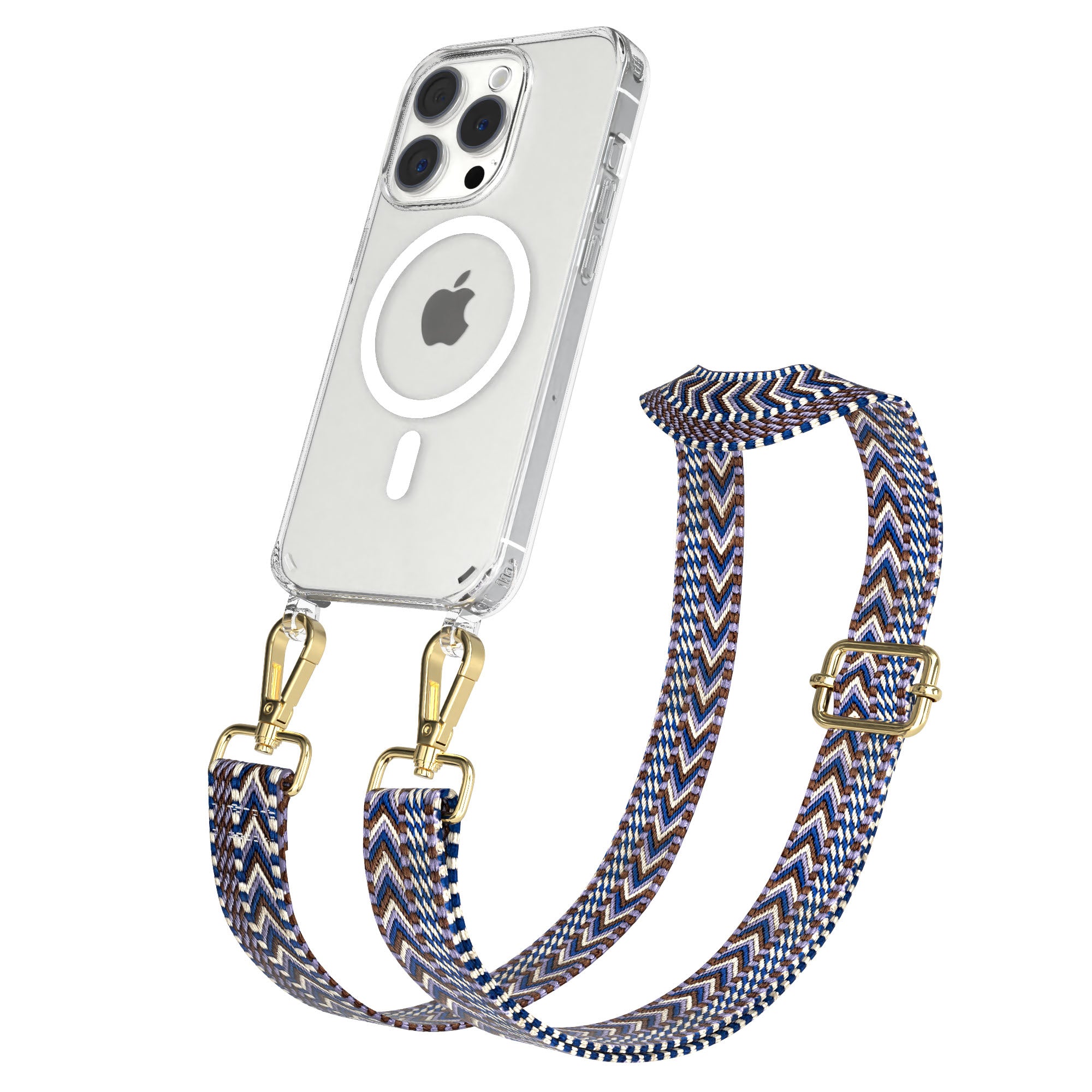 Apple iPhone 15 Pro Handykette MagSafe mit Boho Band EAZY CASE Neck Strap 