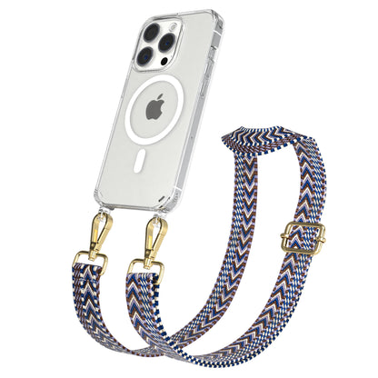 Apple iPhone 15 Pro Handykette MagSafe mit Boho Band EAZY CASE Neck Strap 