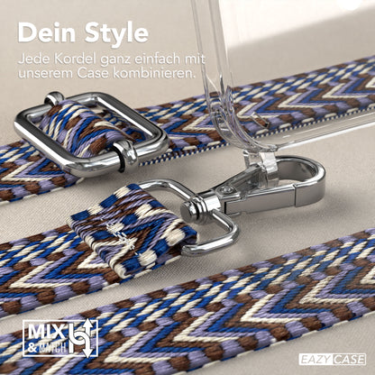 iPhone 15 Plus MagSafe Handykette mit verstellbarem Boho Band Set 