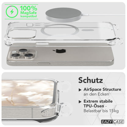 iPhone 15 Pro Max Handykette MagSafe mit Boho Band verstellbar 