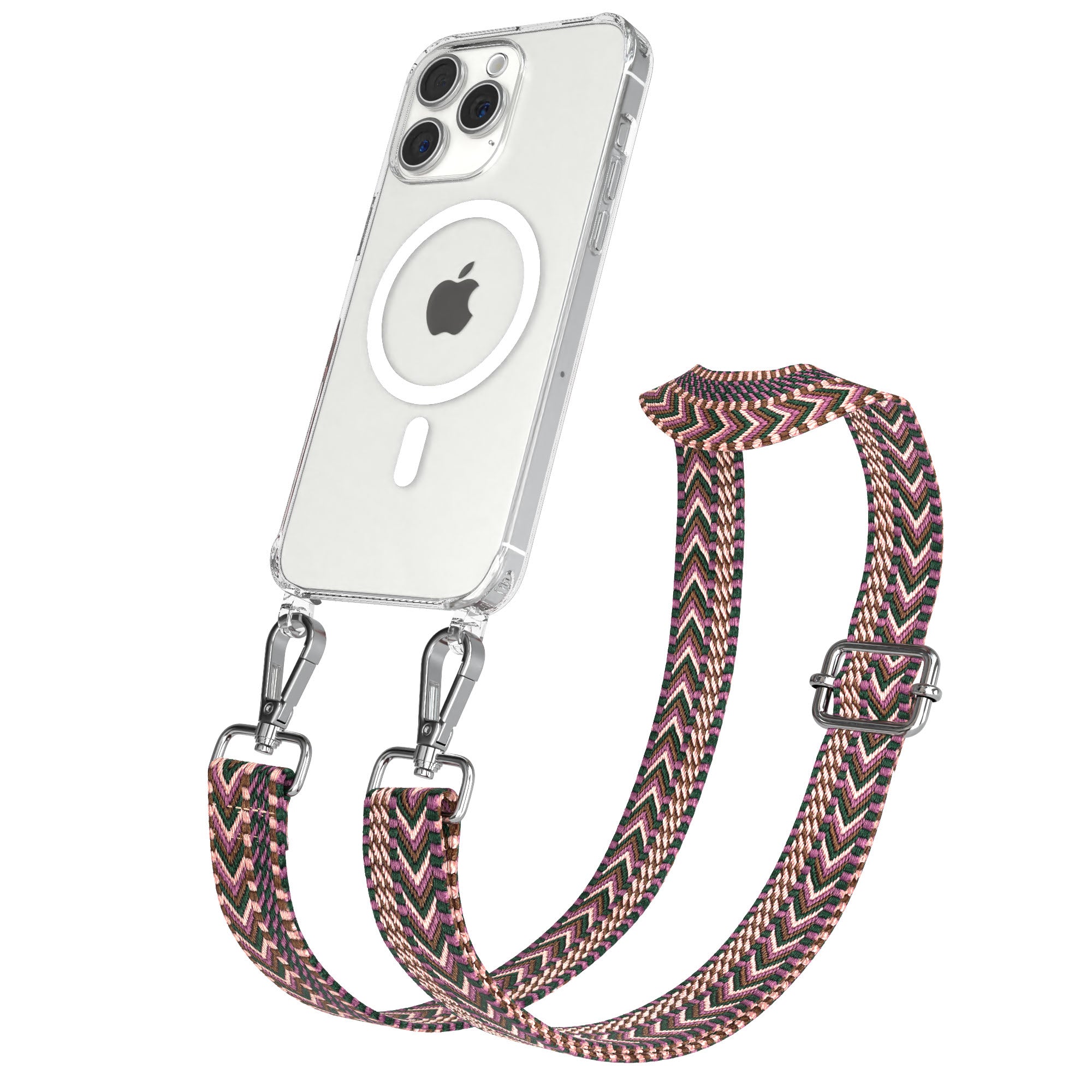 iPhone 15 Pro Max Handykette MagSafe mit Boho Band verstellbar 