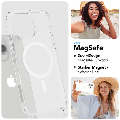 iPhone 15 Pro Max Handykette MagSafe mit Boho Band verstellbar 