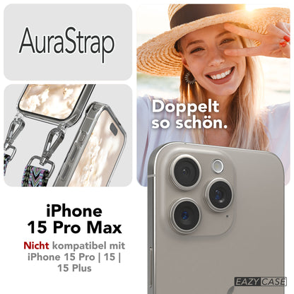 iPhone 15 Pro Max Handykette MagSafe mit Boho Band verstellbar 