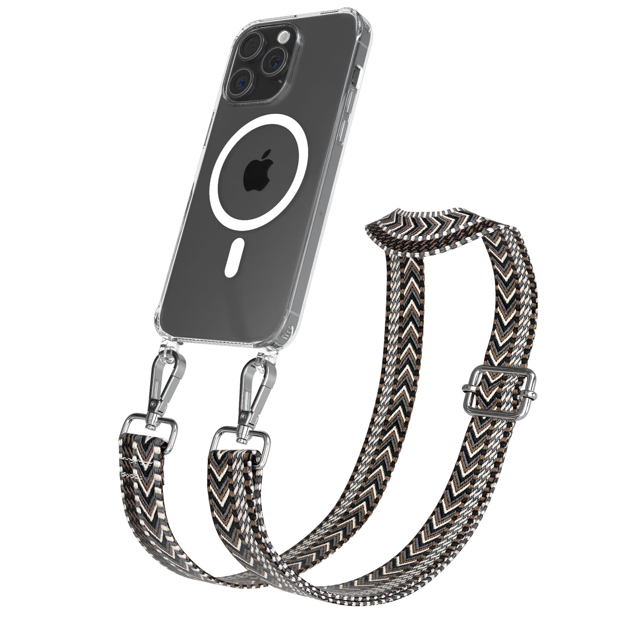 iPhone 15 Pro Max Handykette MagSafe mit Boho Band verstellbar 