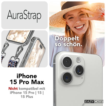 iPhone 15 Pro Max Handykette MagSafe mit Boho Band verstellbar 