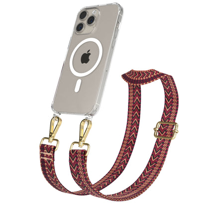 iPhone 15 Pro Max Handykette MagSafe mit Boho Band verstellbar 