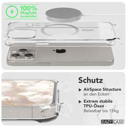 iPhone 15 Pro Max Handykette MagSafe mit Boho Band verstellbar 