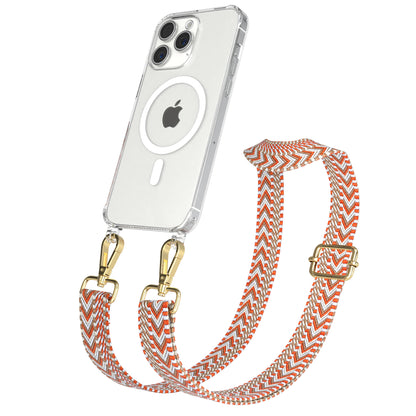 iPhone 15 Pro Max Handykette MagSafe mit Boho Band verstellbar 