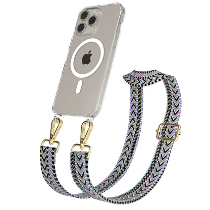 iPhone 15 Pro Max Handykette MagSafe mit Boho Band verstellbar 