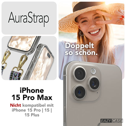 iPhone 15 Pro Max Handykette MagSafe mit Boho Band verstellbar 