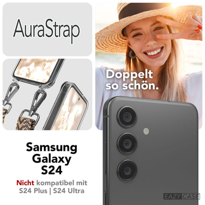 Samsung Galaxy S24 Handykette MagSafe mit verstellbarem Boho Band Set 