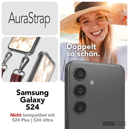 Samsung Galaxy S24 Handykette MagSafe mit verstellbarem Boho Band Set 
