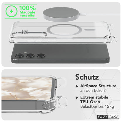 Samsung Galaxy S24 Handykette MagSafe mit verstellbarem Boho Band Set 
