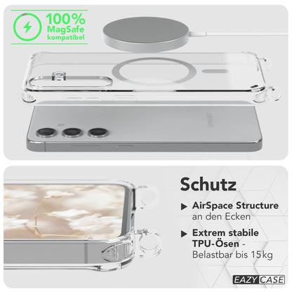 Samsung Galaxy S24 Handykette MagSafe mit verstellbarem Boho Band Set 