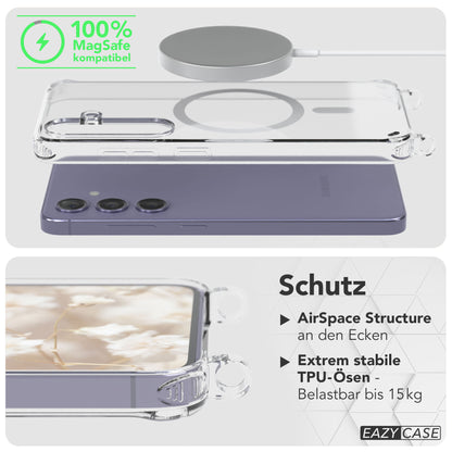 Samsung Galaxy S24 Handykette MagSafe mit verstellbarem Boho Band Set 
