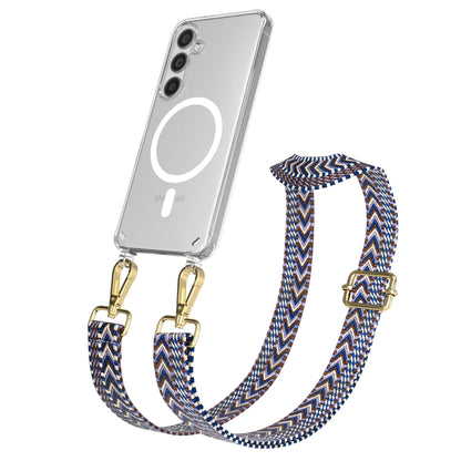 Samsung Galaxy S24 Handykette MagSafe mit verstellbarem Boho Band Set 