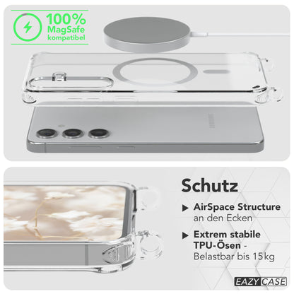 Samsung Galaxy S24 Handykette MagSafe mit verstellbarem Boho Band Set 