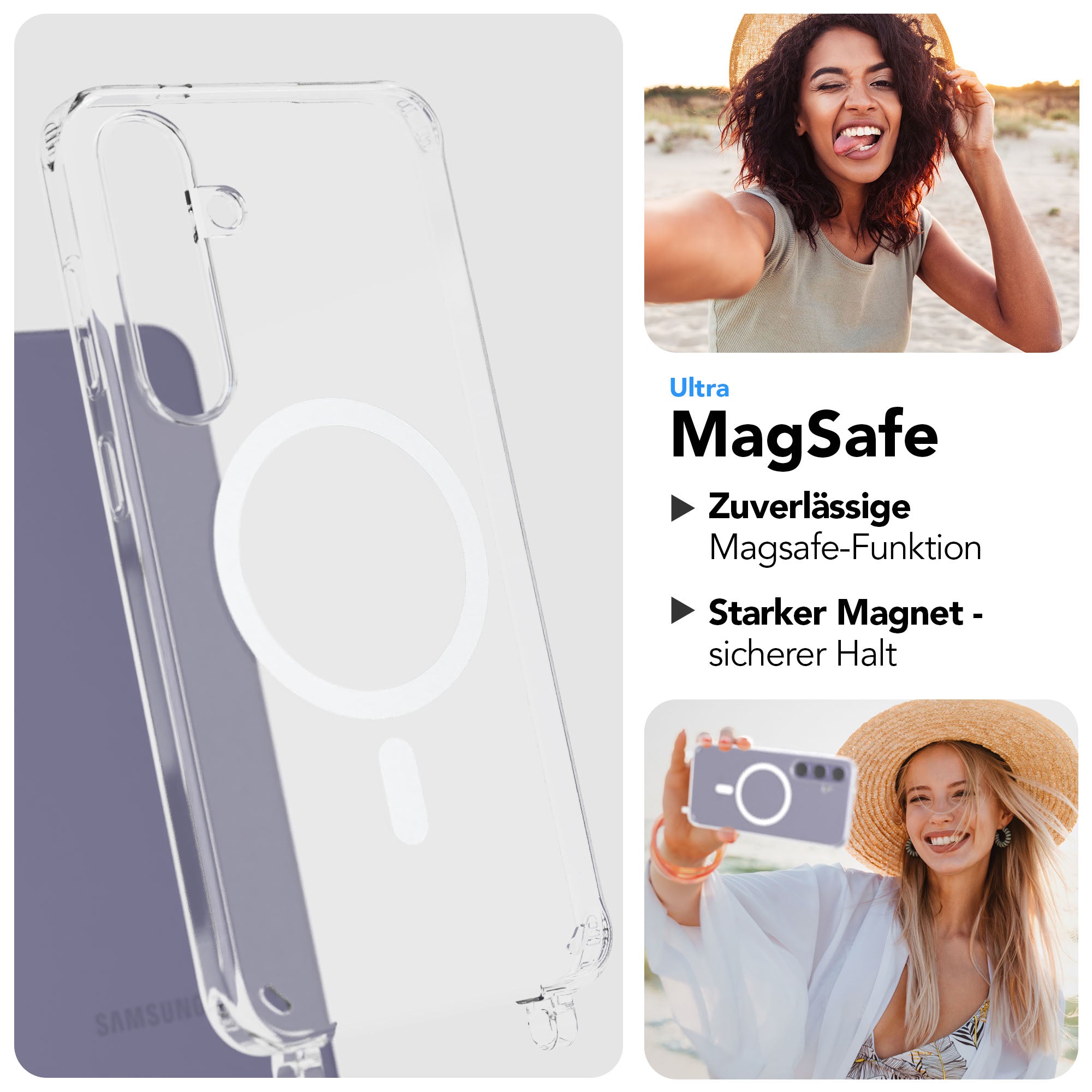 Samsung Galaxy S24 Plus Handykette MagSafe Boho Band verstellbar EAZY CASE 