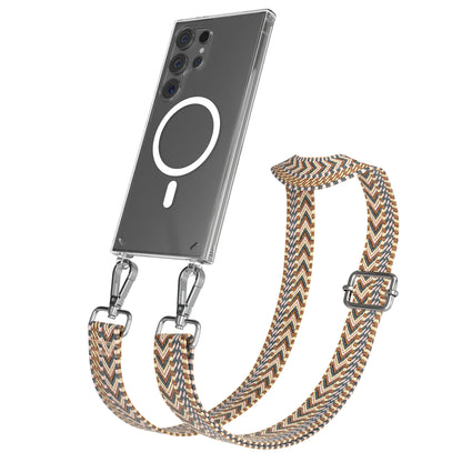Samsung Galaxy S24 Ultra Handykette mit MagSafe Halterung und Boho Band 