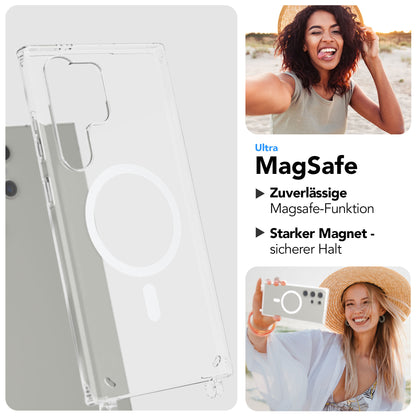 Samsung Galaxy S24 Ultra Handykette mit MagSafe Halterung und Boho Band 