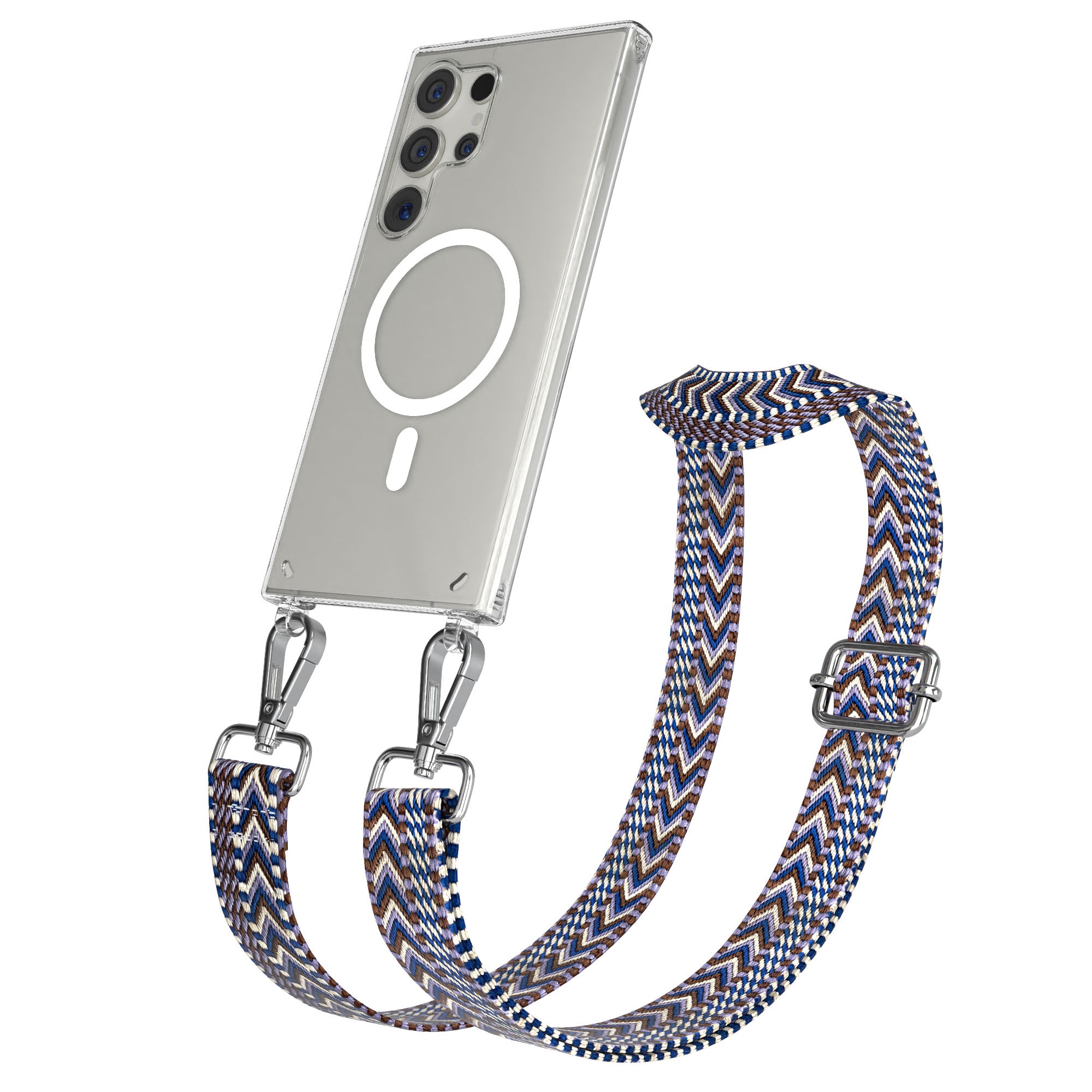 Samsung Galaxy S24 Ultra Handykette mit MagSafe Halterung und Boho Band 