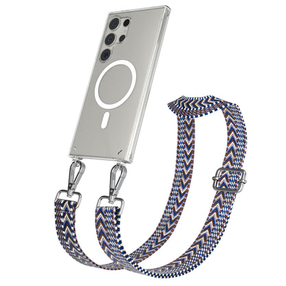 Samsung Galaxy S24 Ultra Handykette mit MagSafe Halterung und Boho Band 