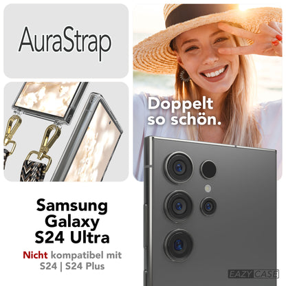 Samsung Galaxy S24 Ultra Handykette mit MagSafe Halterung und Boho Band 