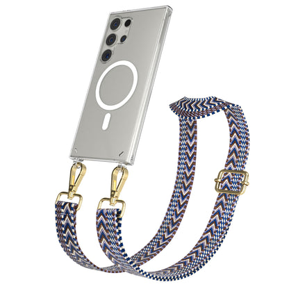 Samsung Galaxy S24 Ultra Handykette mit MagSafe Halterung und Boho Band 