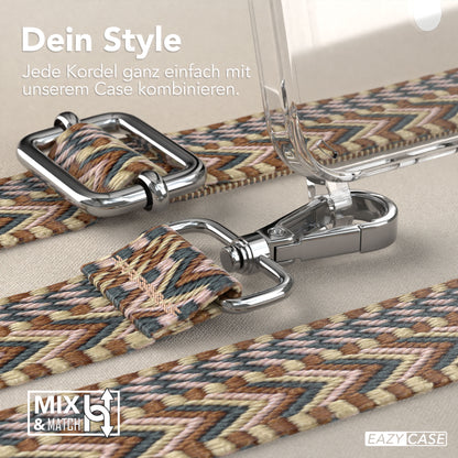 iPhone 16 MagSafe Handykette mit verstellbarem Boho Trageriemen von EAZY CASE 