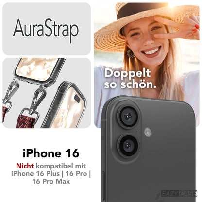 iPhone 16 MagSafe Handykette mit verstellbarem Boho Trageriemen von EAZY CASE 