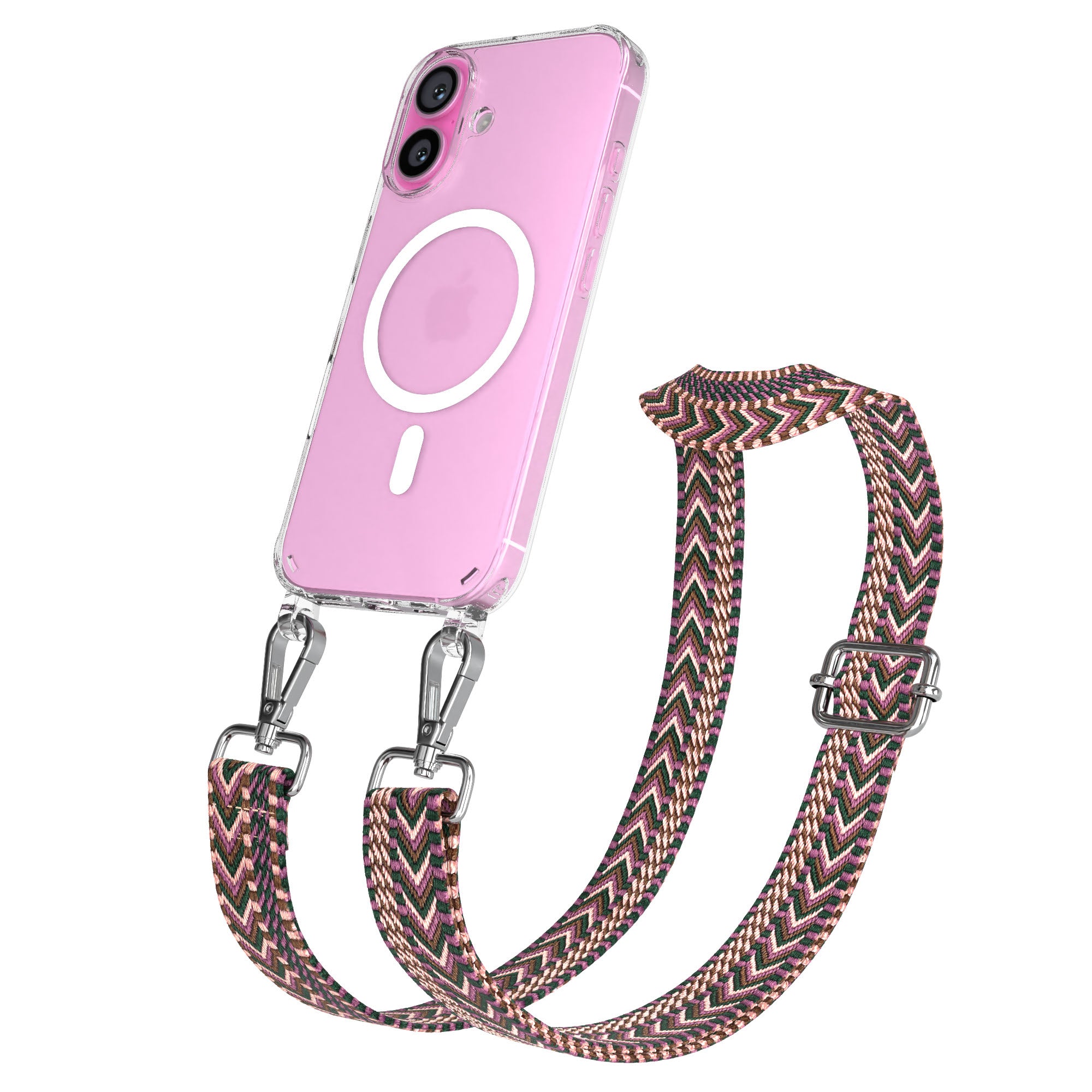 iPhone 16 MagSafe Handykette mit verstellbarem Boho Trageriemen von EAZY CASE 