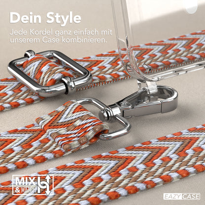 iPhone 16 MagSafe Handykette mit verstellbarem Boho Trageriemen von EAZY CASE 