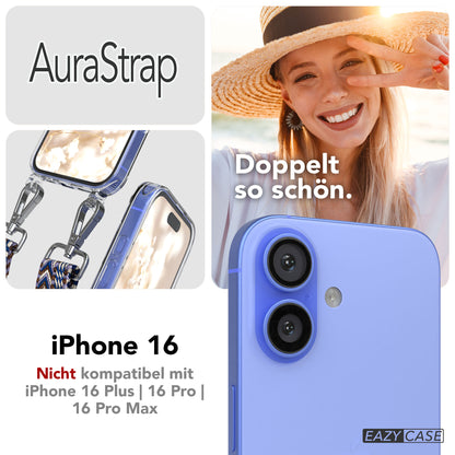 iPhone 16 MagSafe Handykette mit verstellbarem Boho Trageriemen von EAZY CASE 