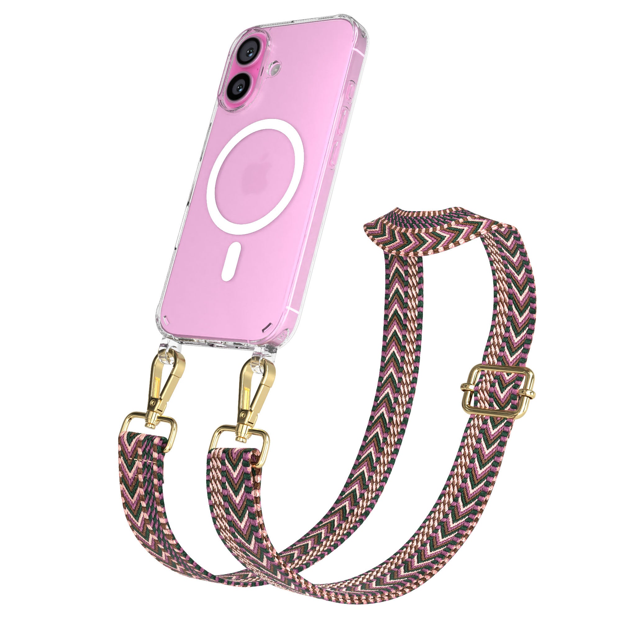 iPhone 16 MagSafe Handykette mit verstellbarem Boho Trageriemen von EAZY CASE 