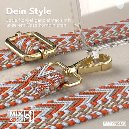 iPhone 16 MagSafe Handykette mit verstellbarem Boho Trageriemen von EAZY CASE 
