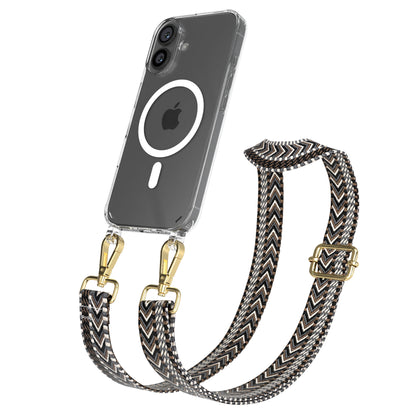 iPhone 16 MagSafe Handykette mit verstellbarem Boho Trageriemen von EAZY CASE 