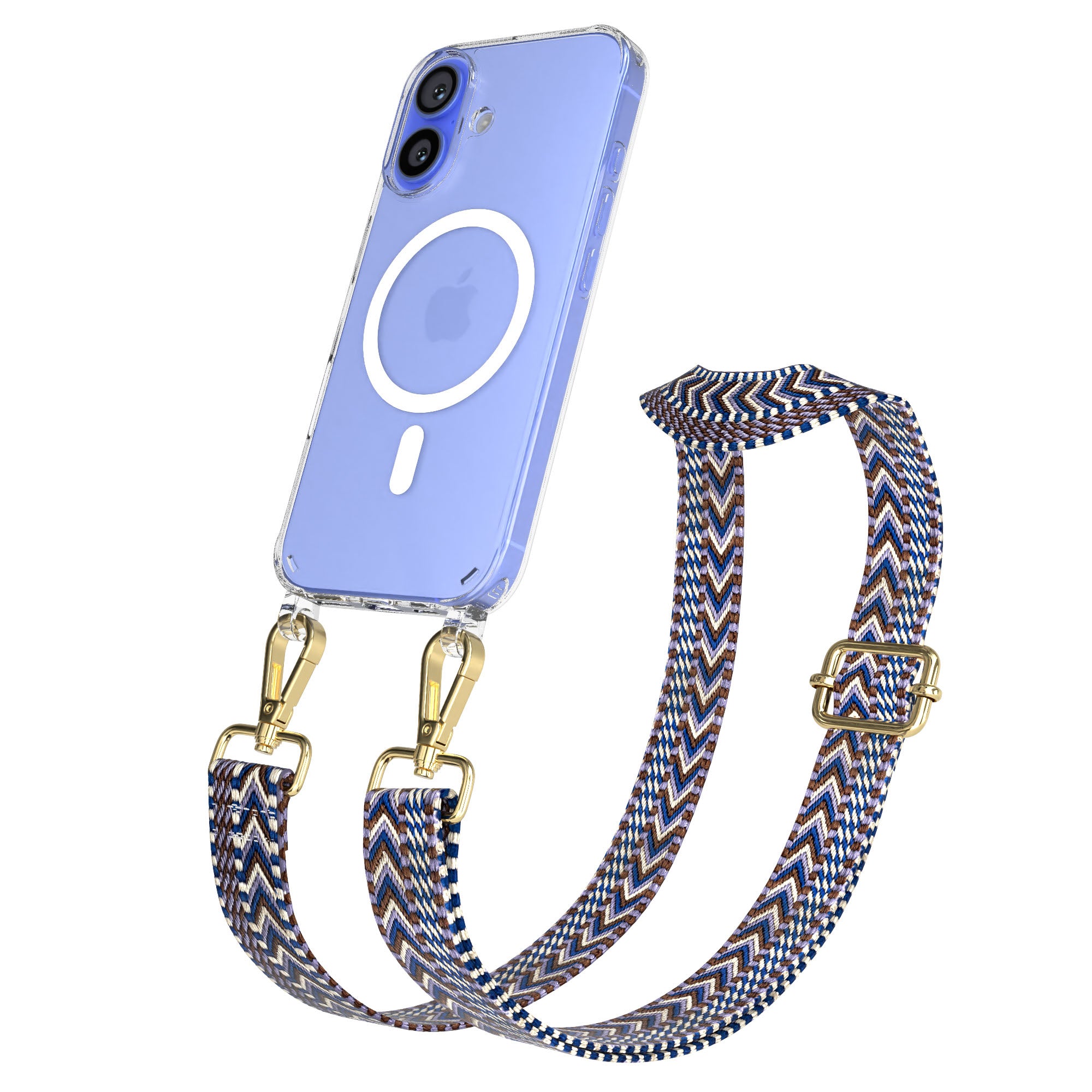 iPhone 16 MagSafe Handykette mit verstellbarem Boho Trageriemen von EAZY CASE 