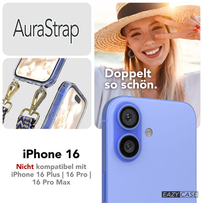 iPhone 16 MagSafe Handykette mit verstellbarem Boho Trageriemen von EAZY CASE 