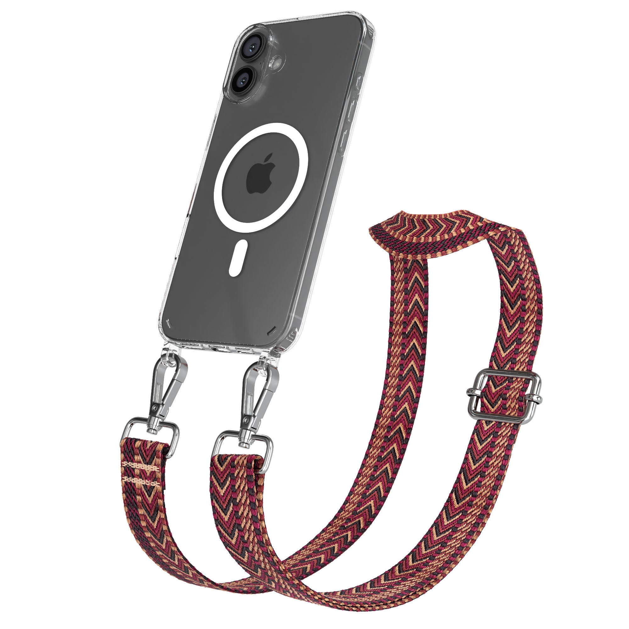 iPhone 16 Plus MagSafe Handykette mit Boho Band Set EAZY CASE 