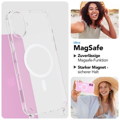 iPhone 16 Plus MagSafe Handykette mit Boho Band Set EAZY CASE 