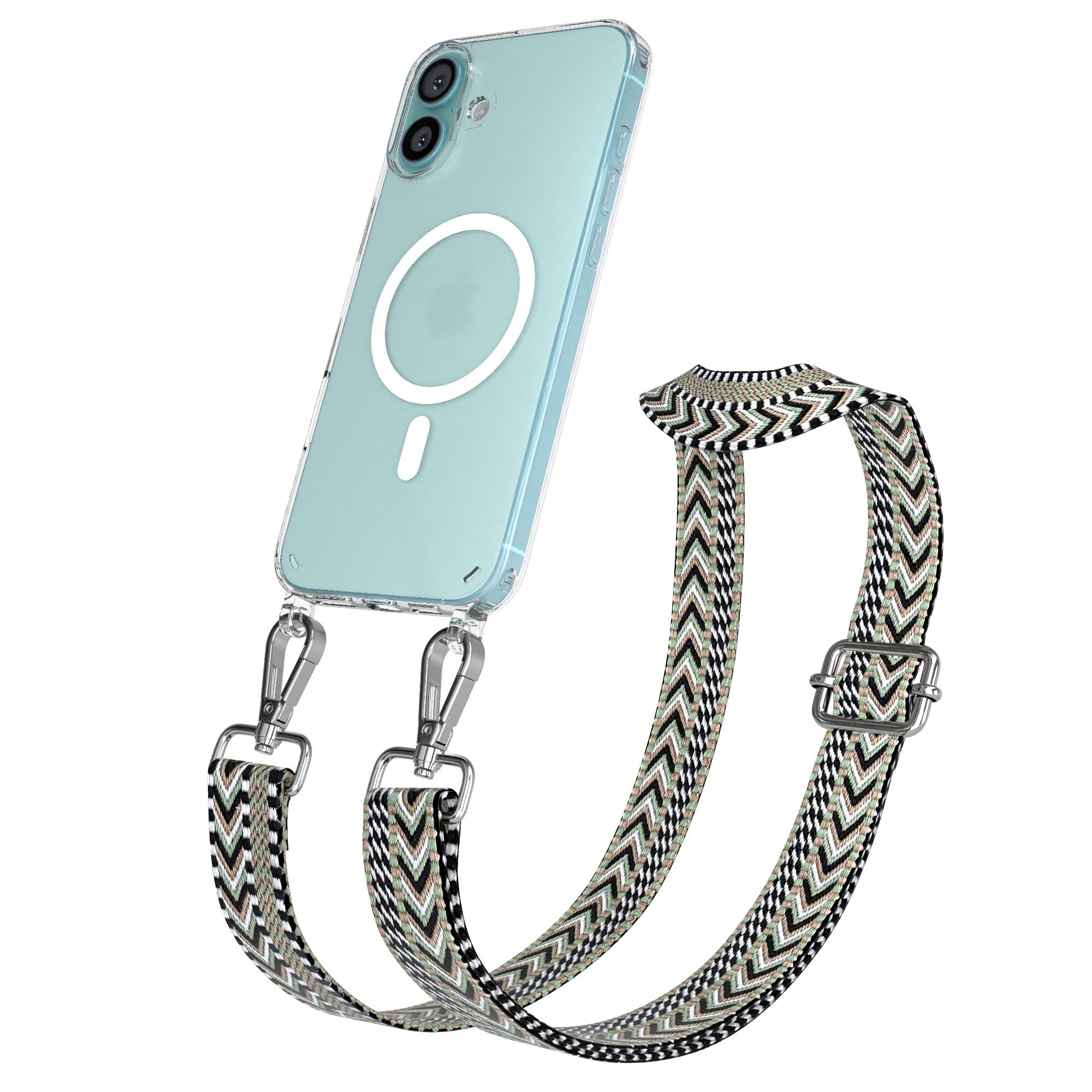 iPhone 16 Plus MagSafe Handykette mit Boho Band Set EAZY CASE 