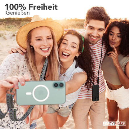 iPhone 16 Plus MagSafe Handykette mit Boho Band Set EAZY CASE 