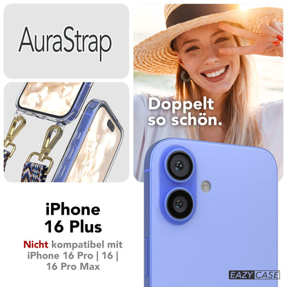 iPhone 16 Plus MagSafe Handykette mit Boho Band Set EAZY CASE 