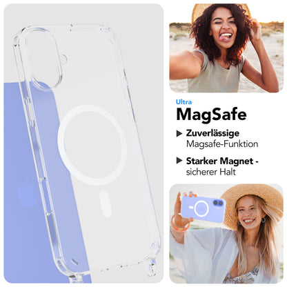 iPhone 16 Plus MagSafe Handykette mit Boho Band Set EAZY CASE 
