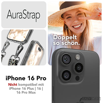 iPhone 16 Pro MagSafe Handykette mit Boho Band verstellbar 